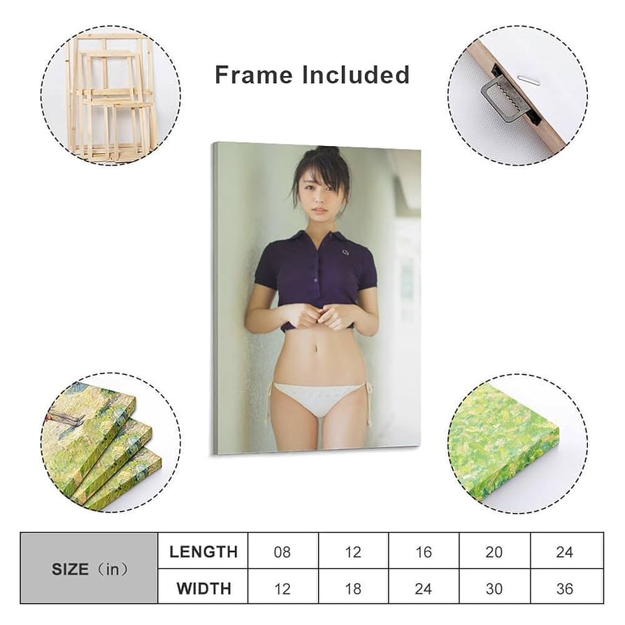 Ｓ·Ｆ出品　長濱ねるさん　模写　キャンバス絵 Amazon.co.jp: 長濱ねる（榉坂46）最新グラビア含む水着画像